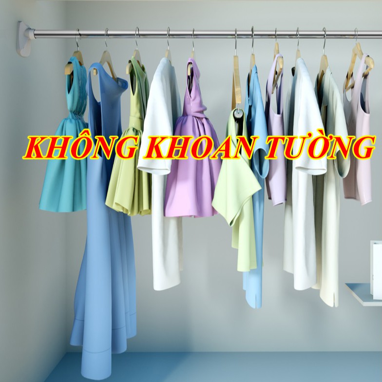 [LOẠI 1] Thanh treo đa năng ⚡ KHÔNG KHOAN ⚡ treo quần áo - rèm cửa  FREESHIP50k có sẵn giao ngay