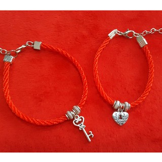 Vòng tay cặp " chìa khóa , ổ khóa " 10 cái ( 5 cặp ) [ Giá sỉ 10 cái ]