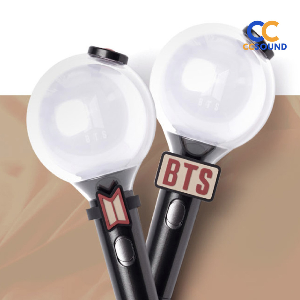 【Toy】2Pcs/Set 3D K-POP BTS Fans Army Concert Bomb Support Lightstick Decor PVC Ring