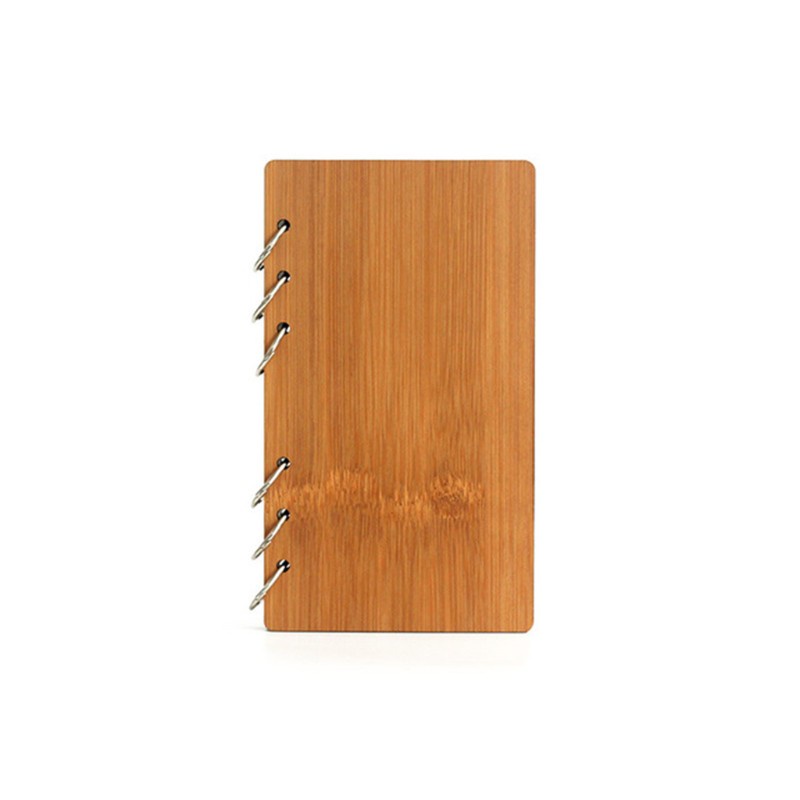 SEL Wooden Loose Leaf Blank Refillable Handmade Ledger Diary Chinese Garden Style