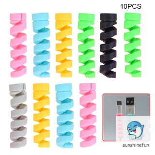 10pcs Protector Saver Cover for Apple Iphone USB Charger Cable Cord
