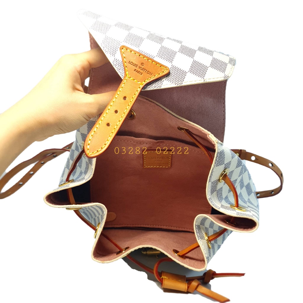 III..Balo LV ô trắng size đại si Nhật xịn sò