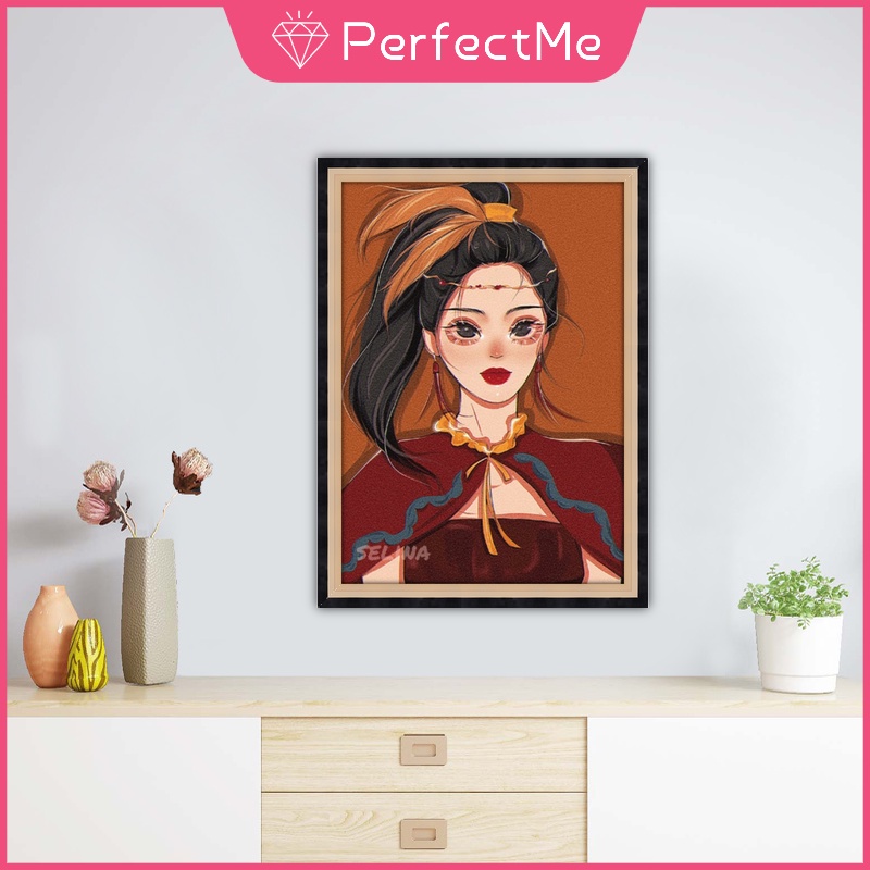 Bộ Dụng Cụ Tự Làm Tranh Đính Đá 5D Hình Công Chúa Disney 30 X 40