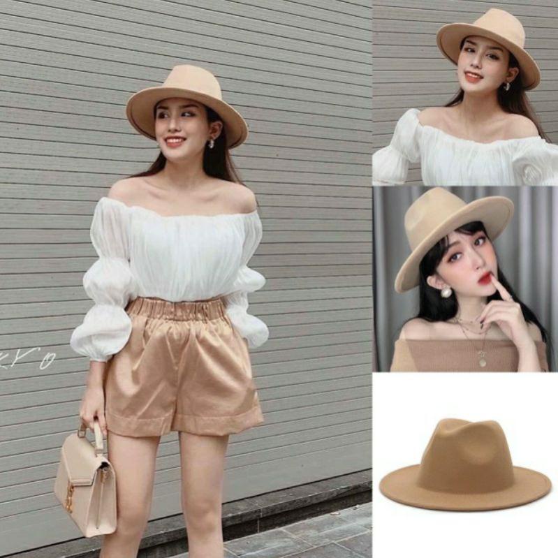 Mũ phớt fedora chất nỉ/dạ siêu sang chảnh