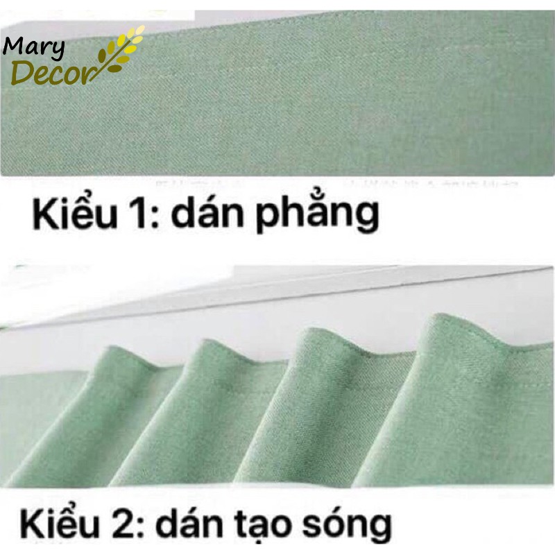 [Có sẵn] Rèm cửa dán chống nắng, rèm dán tường, cửa sổ - phòng khách dễ dàng lắp đặt không khoan đục Mary Decor 2