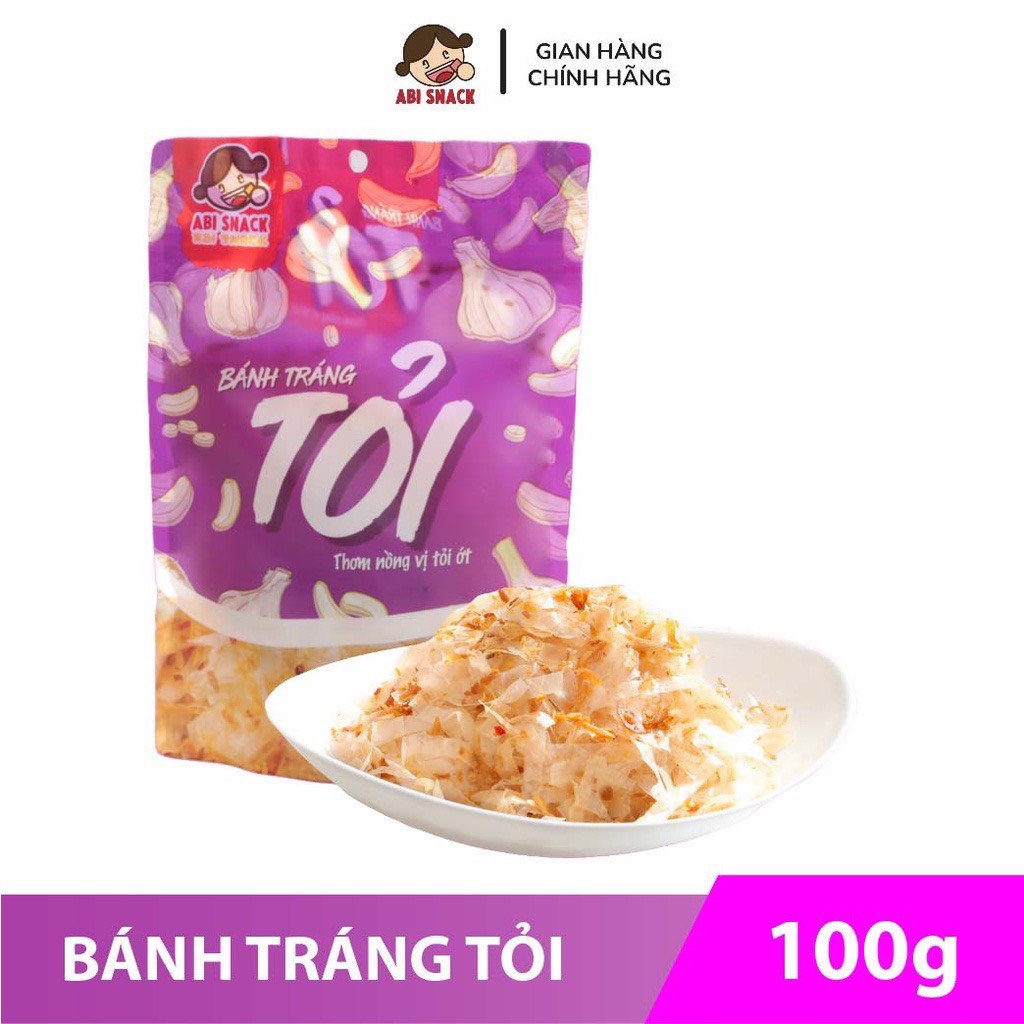 Bánh tráng tỏi Abi - bánh tráng trộn