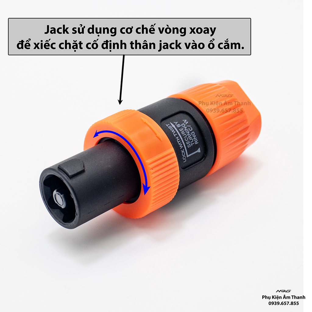 Jack Loa Speakon Neutrik Khóa Xoay, giá 1 cái | SP.
