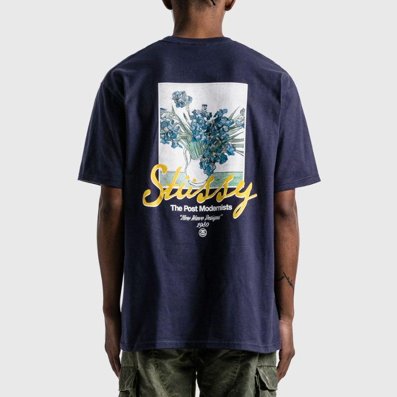 Áo Thun Tay Ngắn In Chữ Stussy Thời Trang Cá Tính Cho Nam
