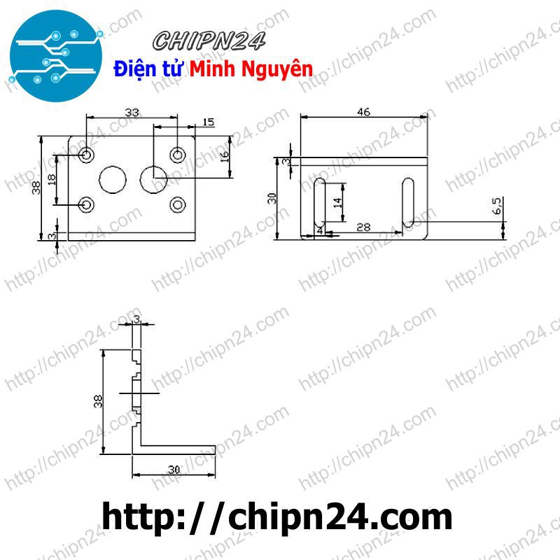 [1 CÁI] Gá Động Cơ JGY-370 JGY370