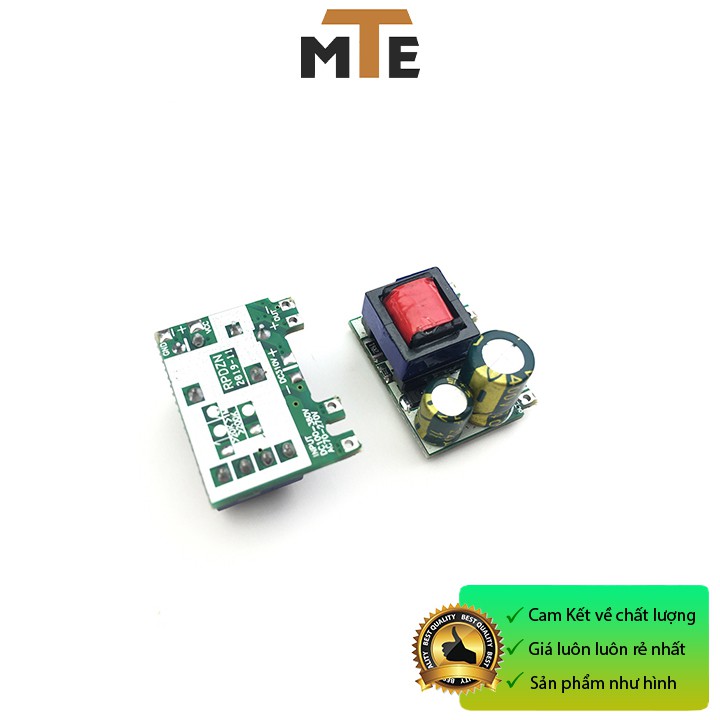 Mạch nguồn siêu mini 220V - 12v 300mA 1 hàng chân - Module nguồn hạ áp cực nhỏ gọn thích hợp cho các dự án IOT