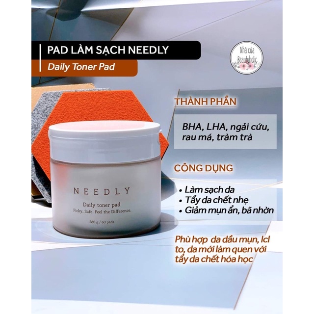 Pad tẩy da chết NEEDLY DAILY TONER PAD