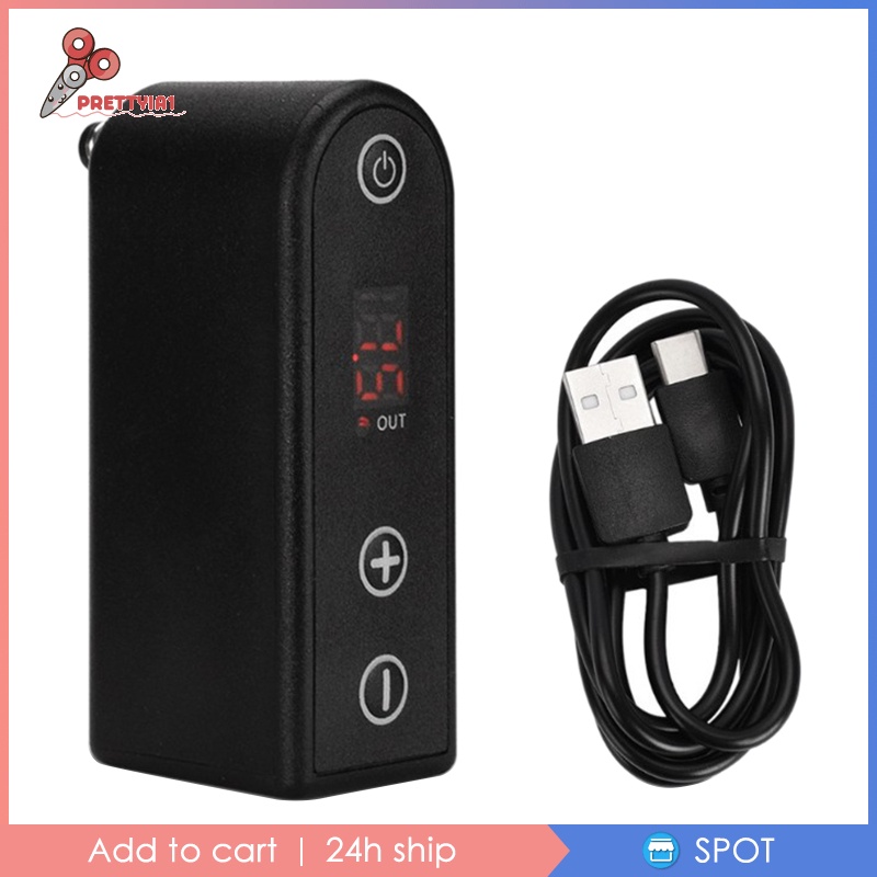 Bộ Nguồn Không Dây Prettyia1 Cho Máy Xăm Giao Diện DC