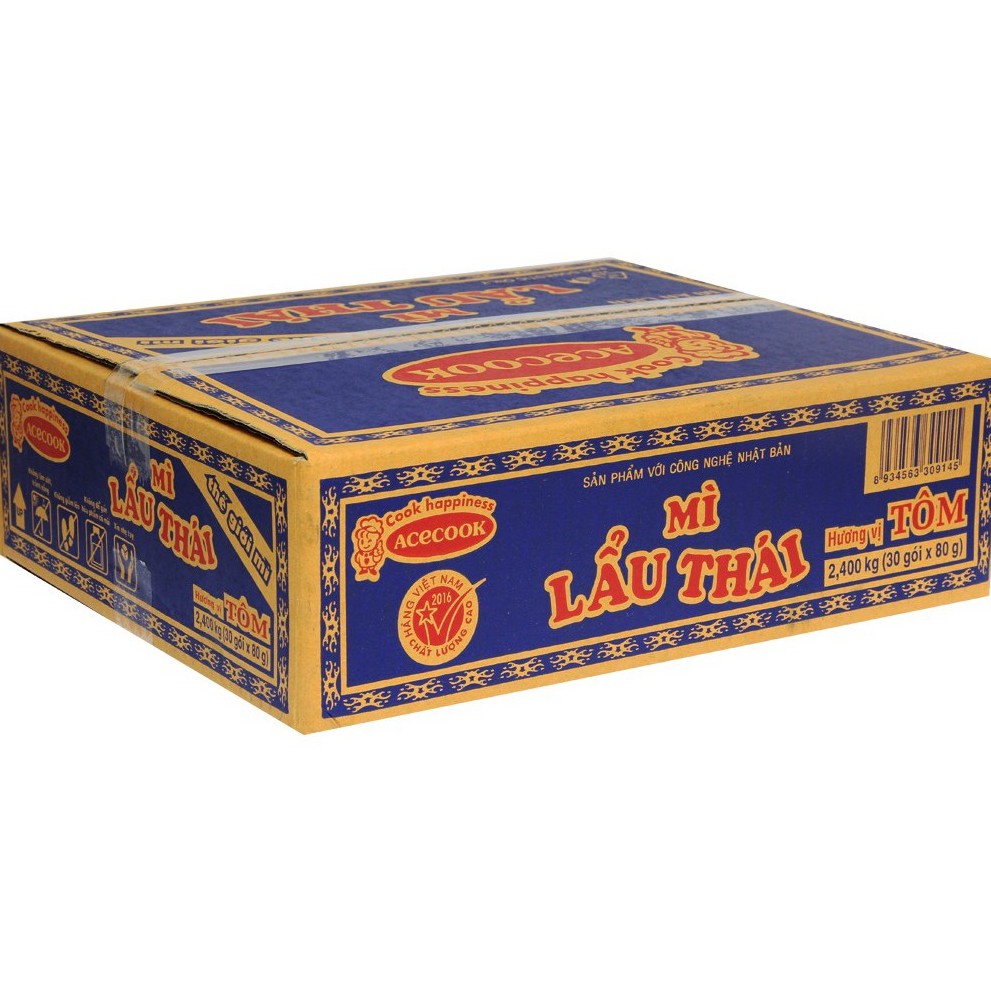 Mì lẩu thái hương vị tôm Acecook  gói 81g