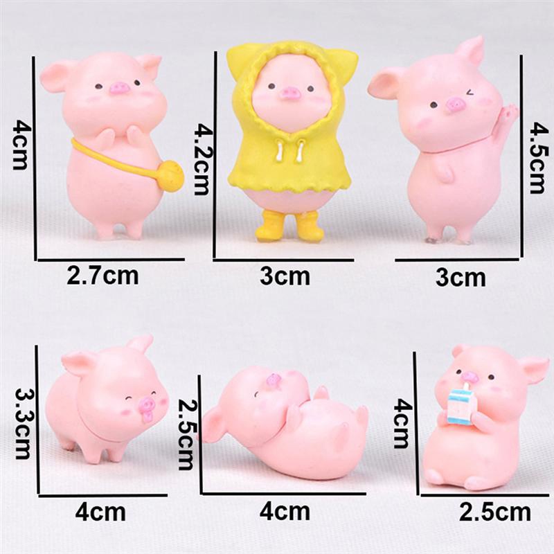 1 Đồ trang trí Chú Heo Con Dễ Thương Dùng Trang Trí Tiểu Cảnh / Bàn Làm Việc