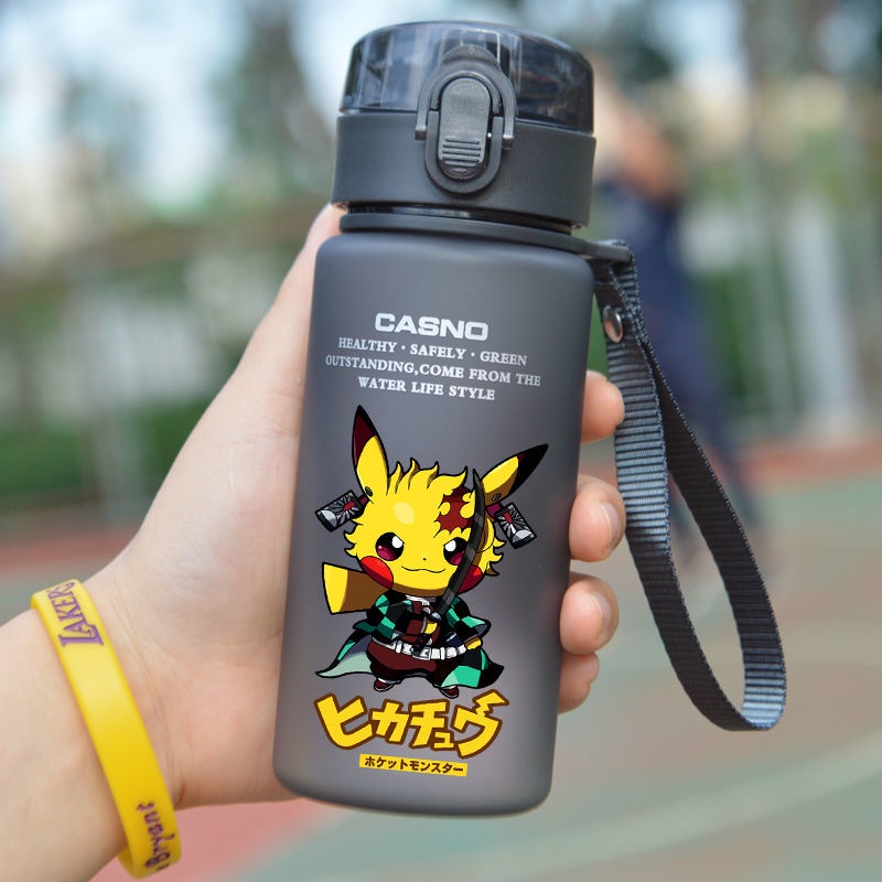 Bình Nước Bằng Nhựa Hình Pokemon Cho Học Sinh Nam Và Nữ
