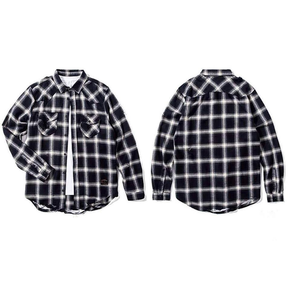 Áo sơ mi Flanel UNISEX - nam nữ đều mặc được - Cam kết sp y hình !