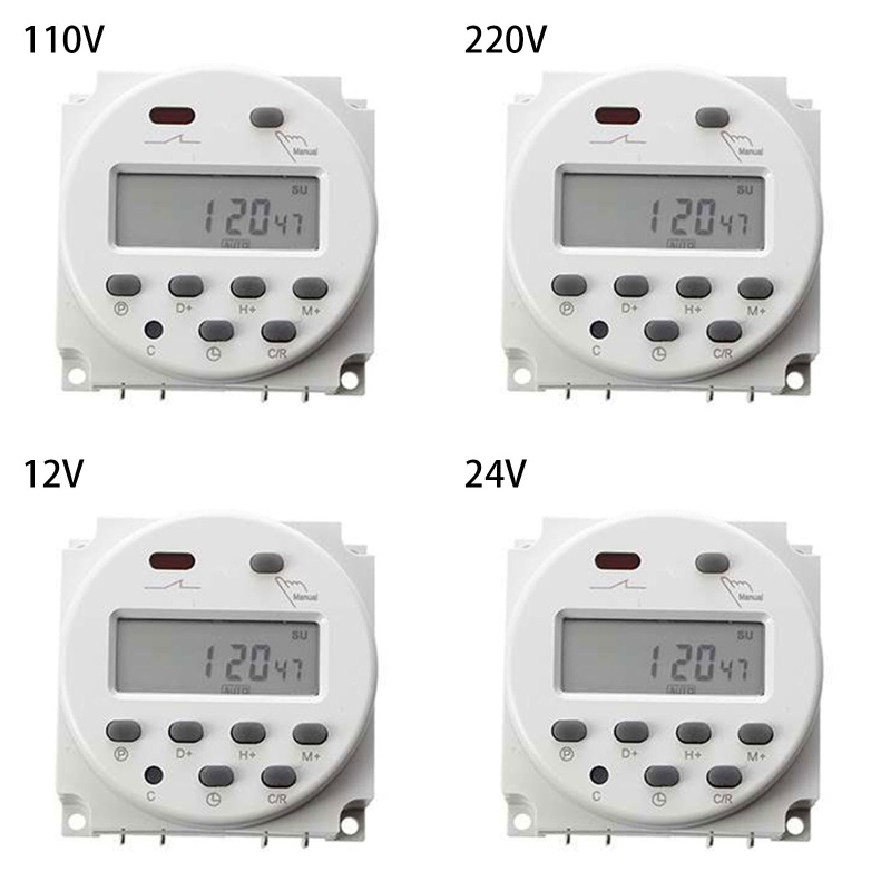Đồng Hồ Hẹn Giờ Tự Động Nev CN101A Màn Hình LCD 110V / 220V / 24V / 12V