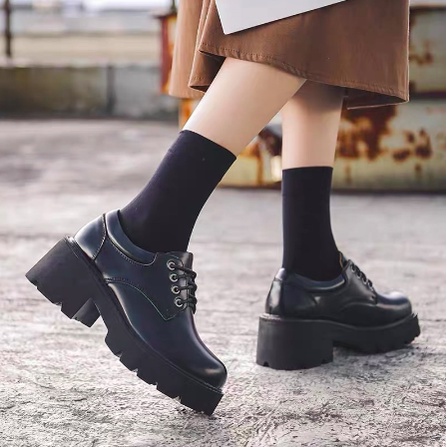 Platform Original shoes - Giày da bò nữ phong cách vintage, retro