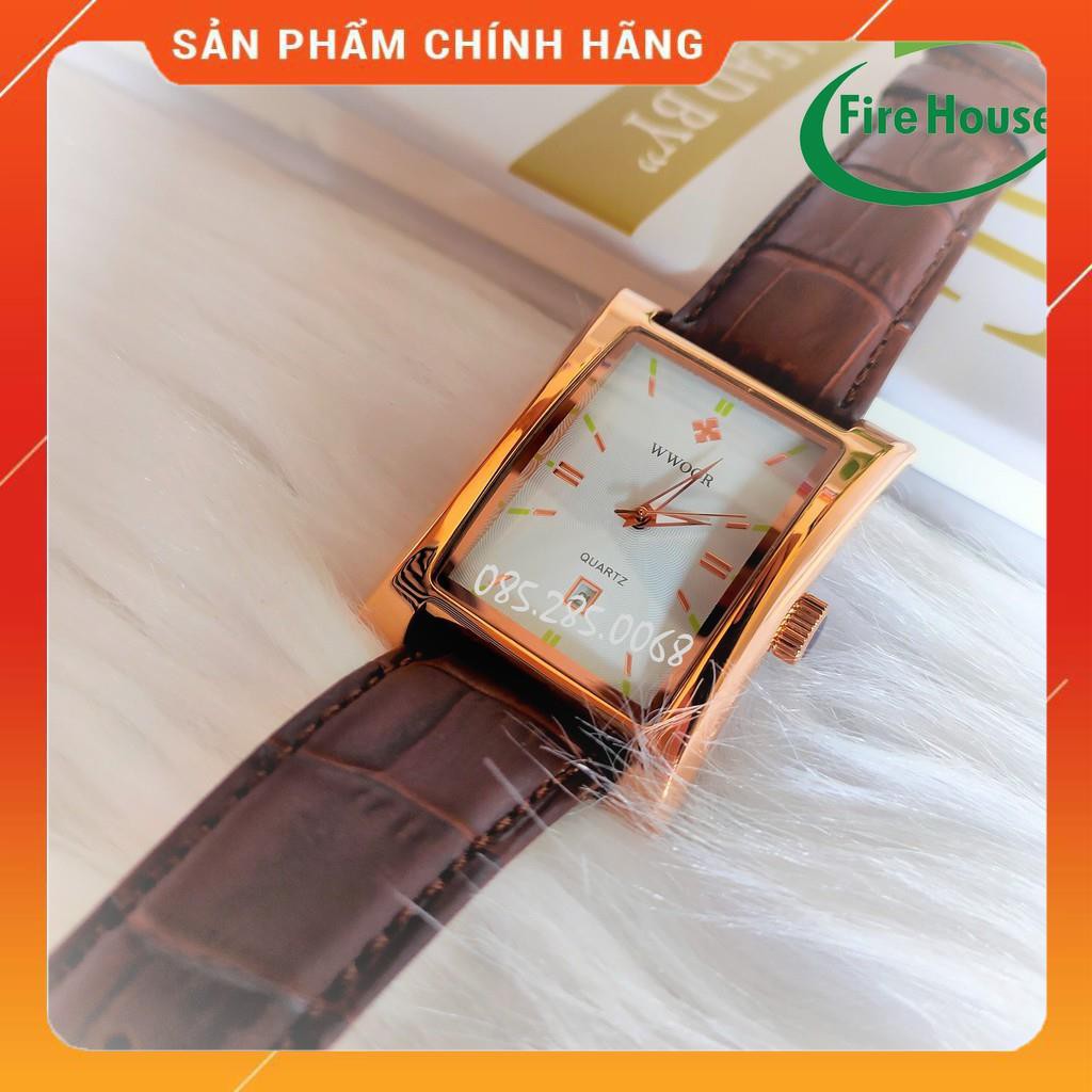 [CHO CON STORE] Đồng Hồ Nam WWOOR 8017 - Nâu