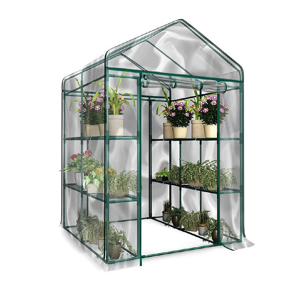 Tấm Phủ pvc Chống Thấm Nước Chống Ăn Mòn Kích Thước 143 X 143 X 195Cm Tiện Dụng Cho Nhà Kính