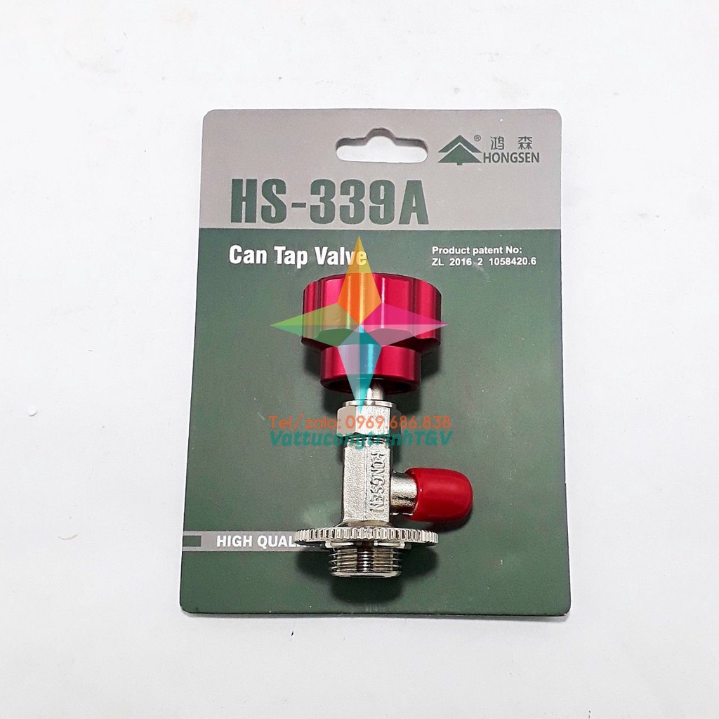 Van mở khóa gas lon R134 HONGSEN HS-339A