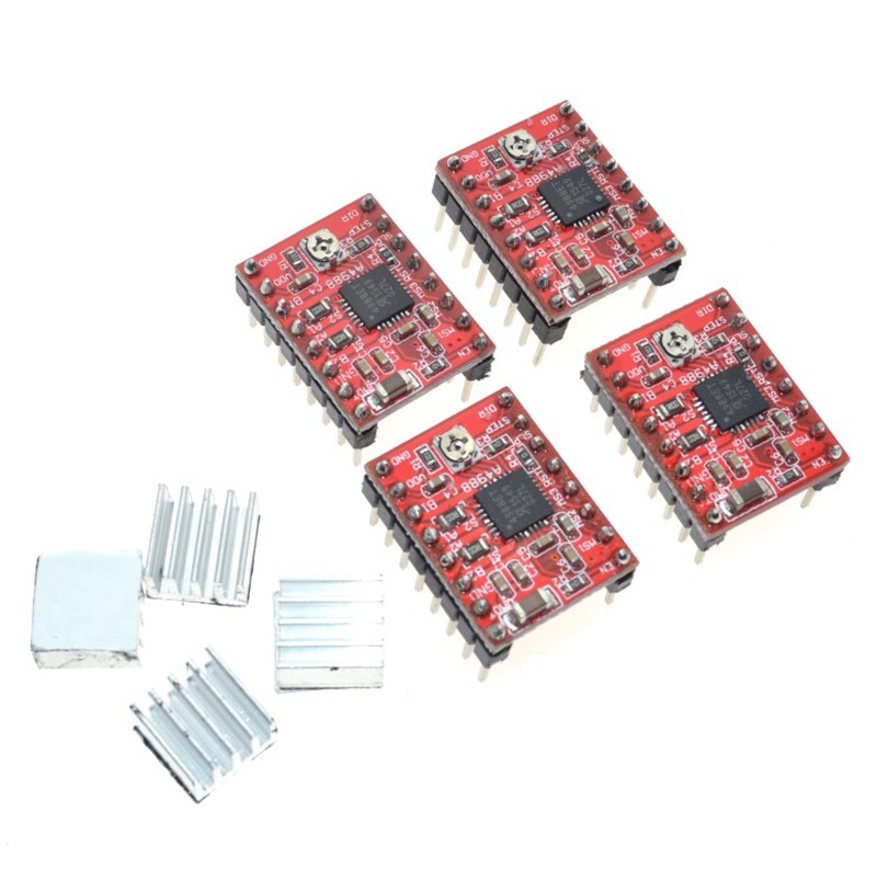 1 Máy In 3D cnc shield V3 + 4 Mạch Mở Rộng Trình Điều Khiển A4988 Cho Arduino + UNO R3