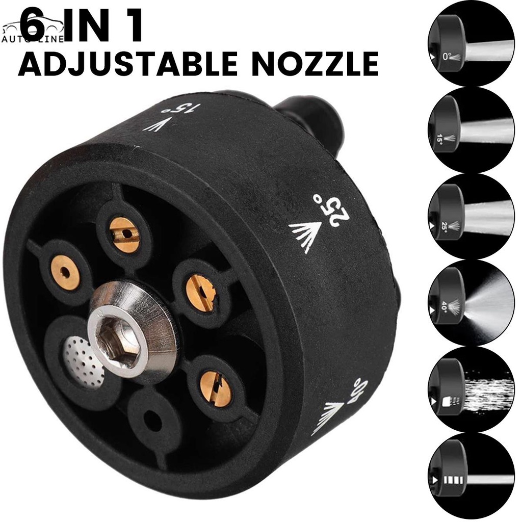 Vòi Phun Nước 6 Trong 1 3000 PSI Áp Suất Cao Có Thể Điều Chỉnh Cho Rửa Xe Hơi AN-MO1-Sshc1262
