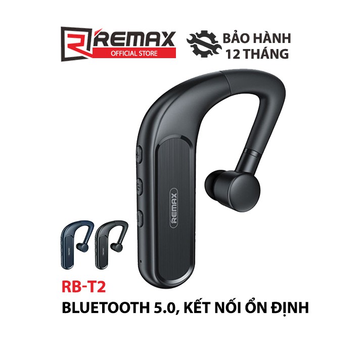 [Mã BMLTA50 giảm 10% đơn 99K] Tai nghe Bluetooth móc tai cảm ứng Remax RB-T2
