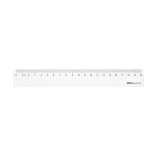 Thước nhựa cứng DELI 6220 20cm