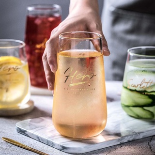 Ly thủy tinh trong suốt dùng uống nước trái cây cà phê trà