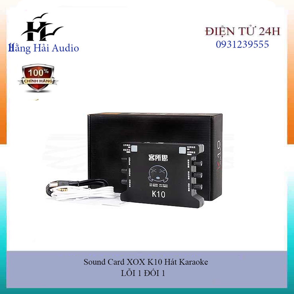 🔊🔊🔊SOUND CARD THU ÂM K10 PHIÊN BẢN CŨ ( CHO CHẤT LƯỢNG ÂM THANH CHUYÊN NGHIỆP, SỐNG ĐỘNG )🔊🔊🔊