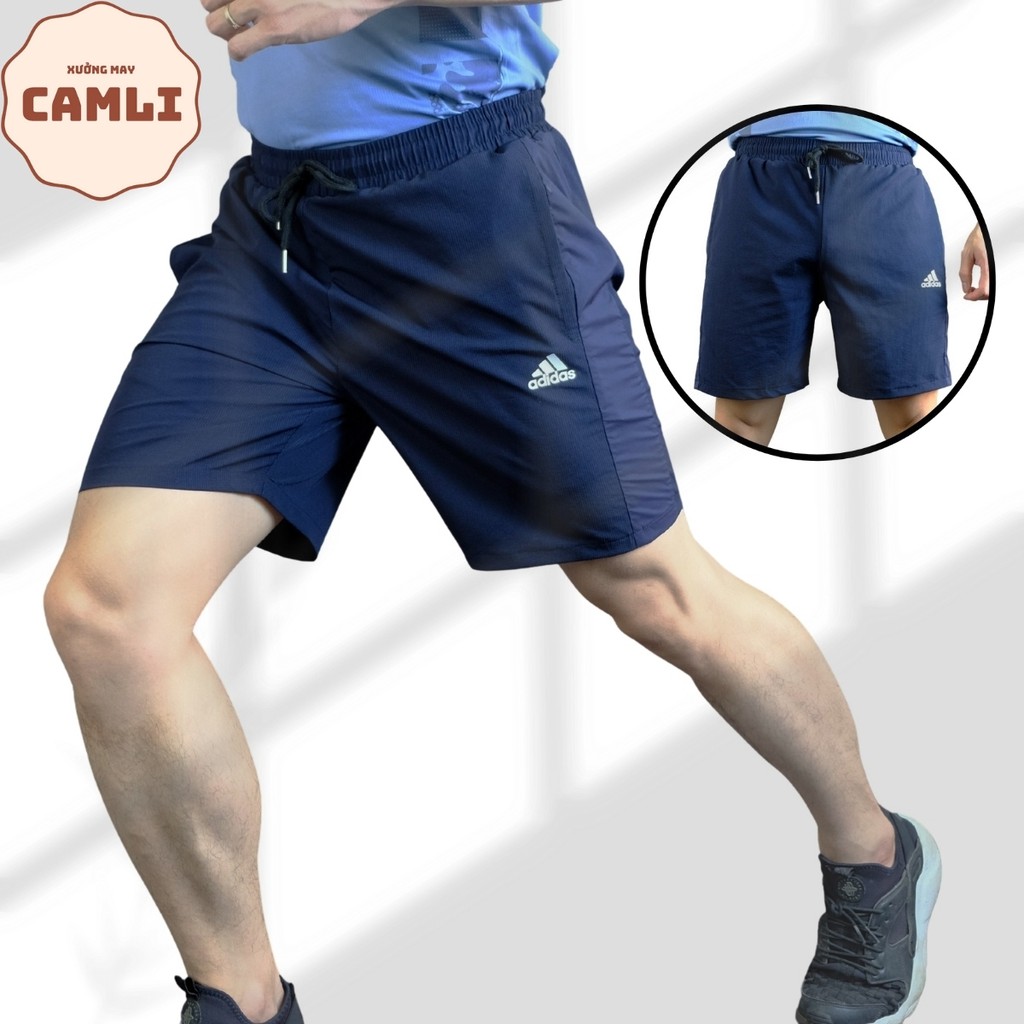 Quần short thể thao xuất dư, full tag, mác, vài Hàn Quốc, co giãn, thoải mái vận động