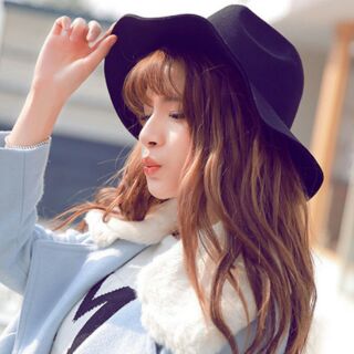 Mũ thời trang Hàn Quốc, Nón thời trang nữ rộng vành chất liệu nỉ dạ cao cấp - TONANO