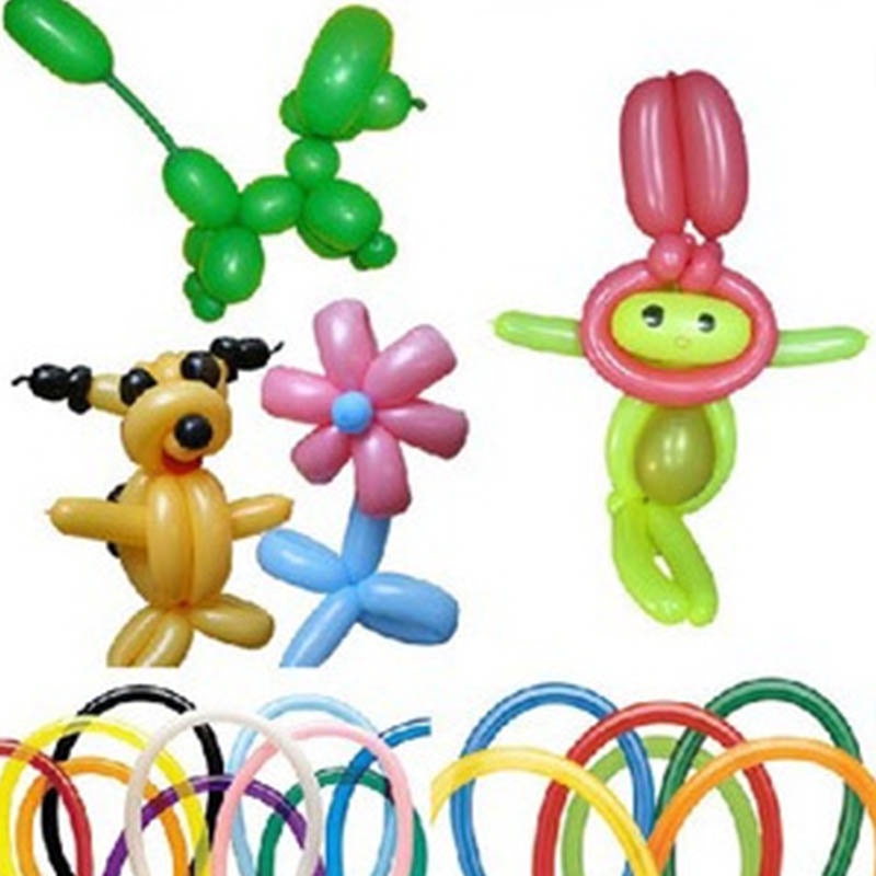 Set 20 Bong Bóng Cao Su Dài 30cm Nhiều Màu Sắc Dùng Trang Trí Tiệc Cưới / Sinh Nhật Cho Trẻ Em
