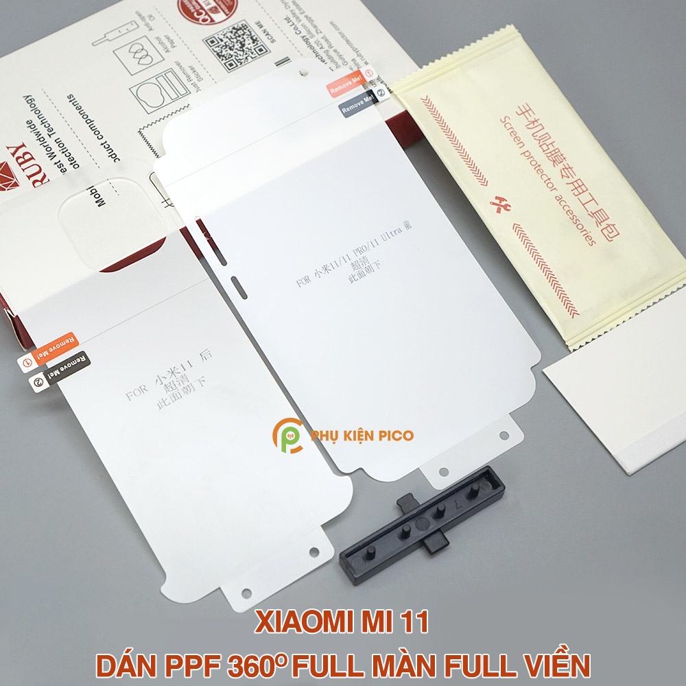 Dán màn hình Mi 11 full màn dẻo trong suốt PPF tự phục hồi vết xước - Dán dẻo Xiaomi Mi 11