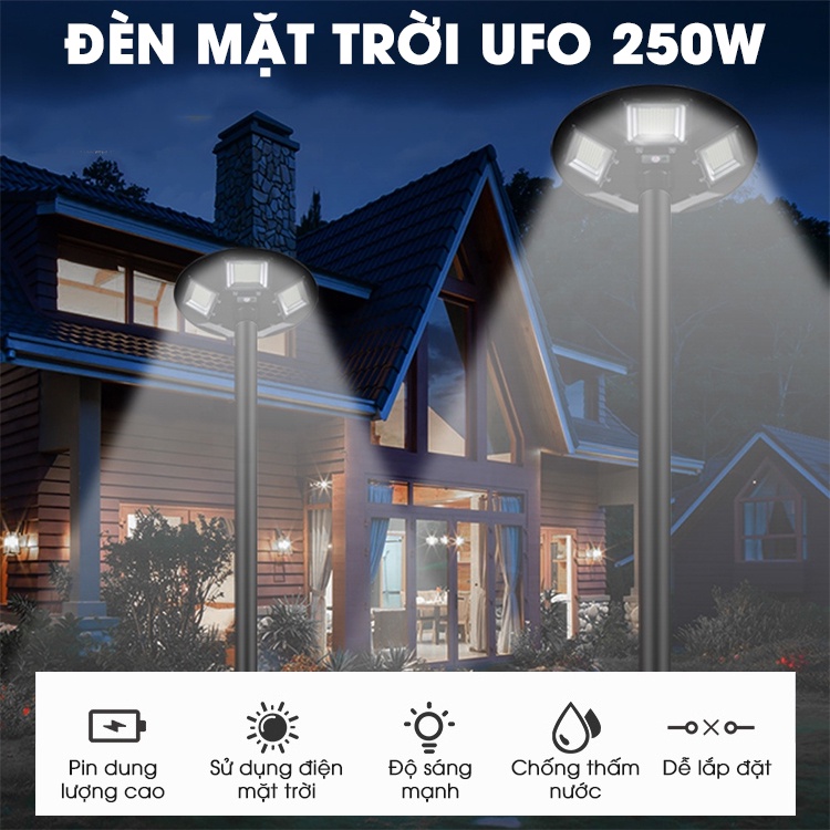 Đèn Đường Năng Lượng Mặt Trời UFO 250W