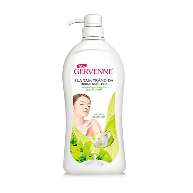 Gervenne: Hộp quà Sữa Tắm trắng da GERVENNE Green Lily 450ml