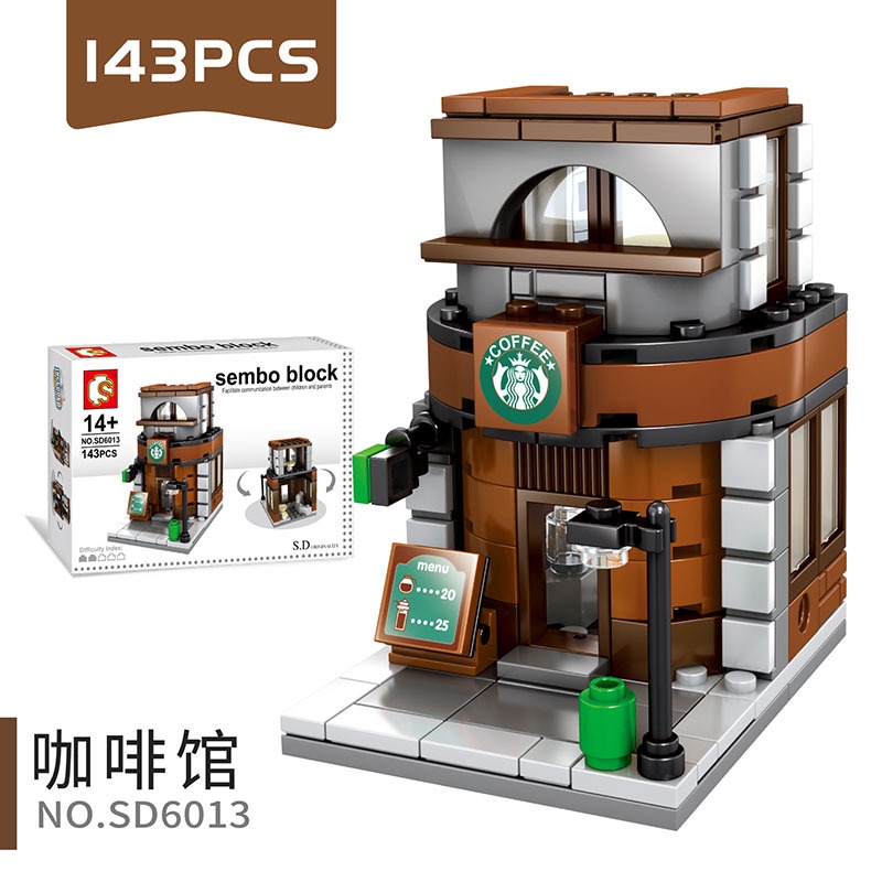 ♨✉Hàng Có Sẵn Đồ Chơi Khối Lắp Ráp Cửa Hàng Nước Hoa Thành Phố Senbao IKEA Cửa Hàng Nước Hoa Đồ Chơi Lắp Ráp Thu Nhỏ