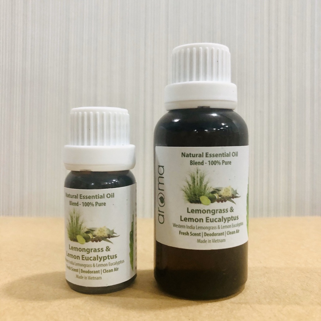 Tinh dầu xông thiên nhiên AROMA Sả chanh Bạch đàn chanh 10ml