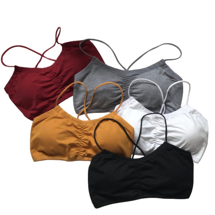 Áo lót SUXI màu trơn phối dây quyến rũ cho nữ