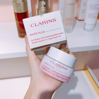 Mặt nạ ngủ dưỡng trắng da ban đêm CLARINS WHITE PLUS NIGHT MASK GEL