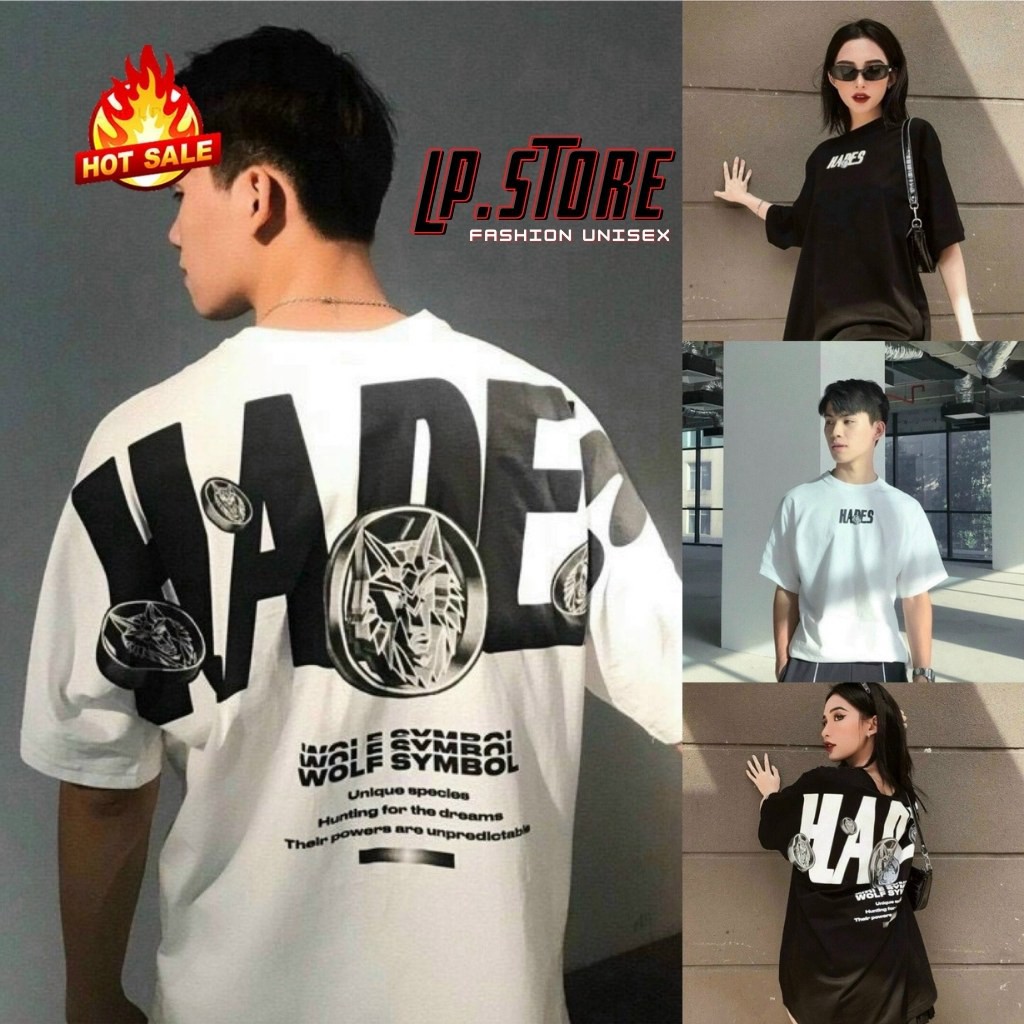 66HOAN15K21H_Hoàn 15k đơn 99k_Áo Thun Tay Lỡ Unisex - Áo Thun Nam Nữ Form Rộng HADES Money 2 Màu Siêu Hot - LP.STORE