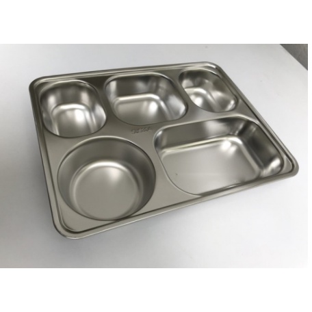 Khay ăn cơm inox 5 ngăn sâu inox cao cấp- Zuhi Dụng cụ bếp