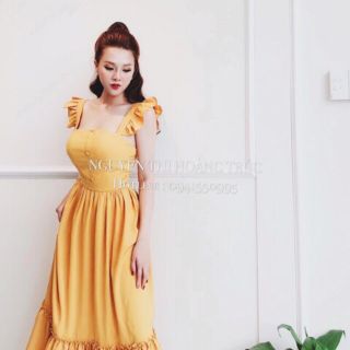 Đầm maxi cánh tiên chun lưng