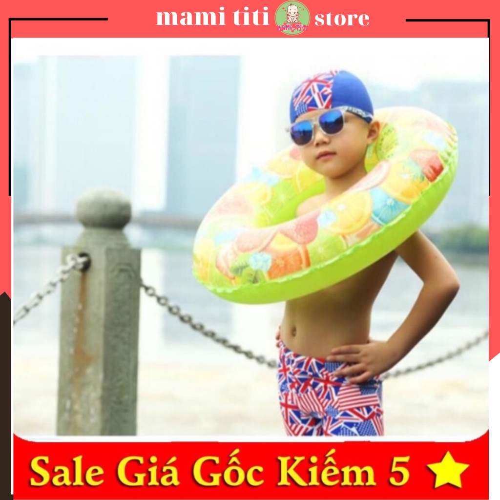 Phao bơi cho bé, Phao tập bơi trong cho bé 70CM đủ màu sắc