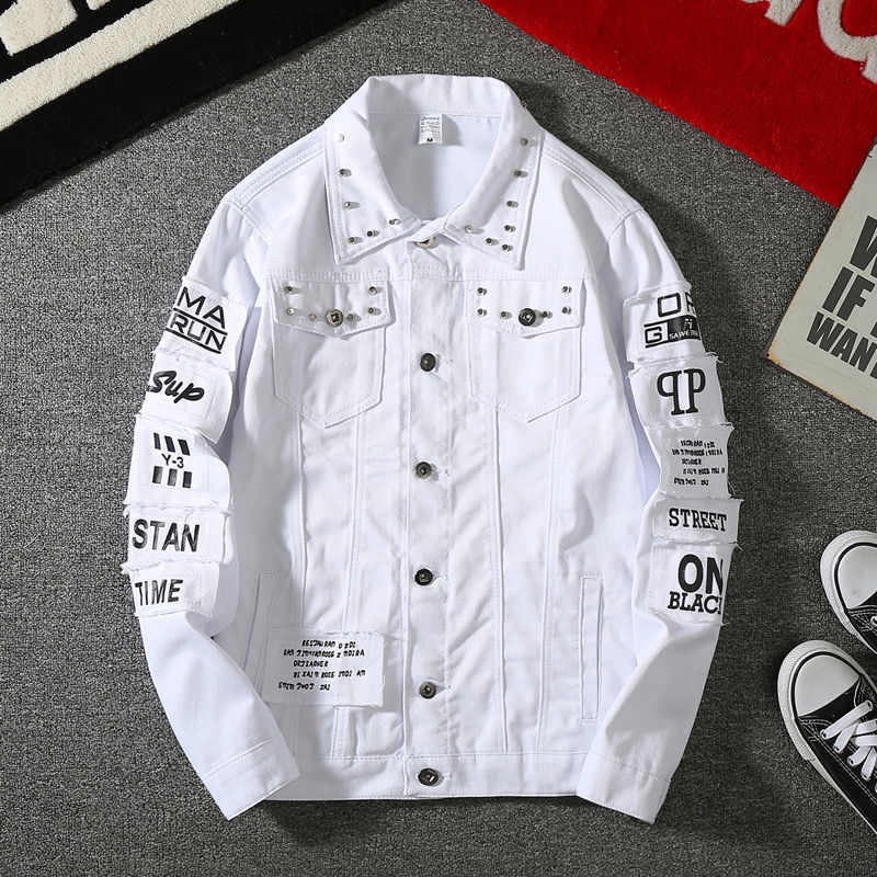 Áo Khoác Denim Phong Cách Hàn Quốc Thời Trang Thu Xuân Dành Cho Nam