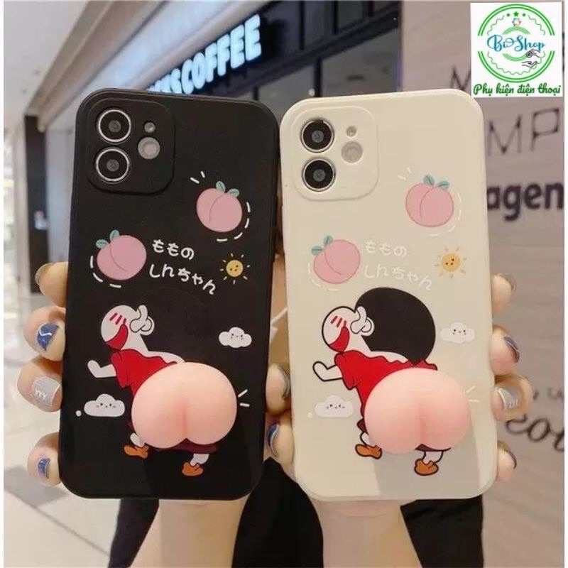 🍀Full mã Iphone 6 đến 11 | 12 Pro max - Ốp Điện Thoại Silicon Hình Cậu Bé Bút Chì Shin Mochi Ngộ Nghĩnh