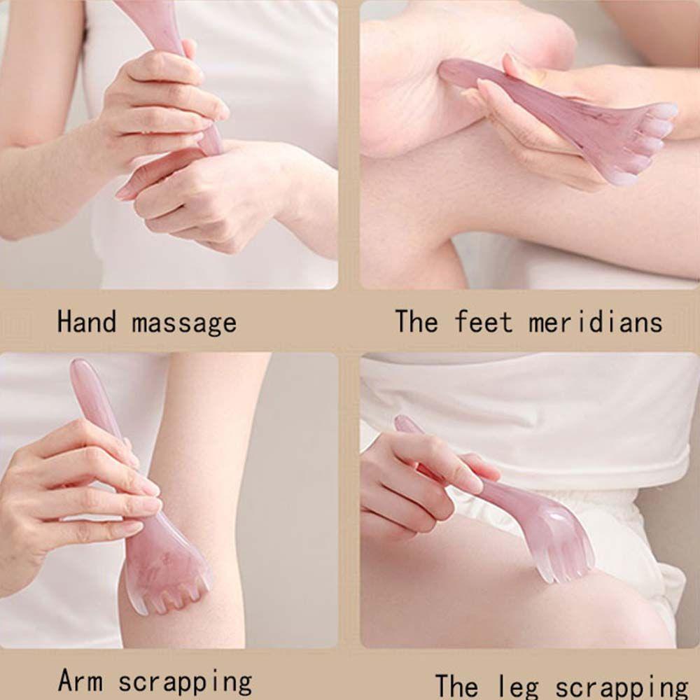 Lược Chải Tóc Massage Thư Giãn Cơ Thể Thiết Kế Năm Chân Phong Cách Trung Hoa