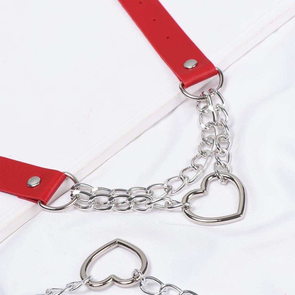 Dây Chuyền Da PU Phong Cách Gothic Thời Trang Quyến Rũ