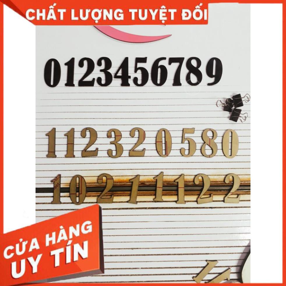 Chữ, số mica  alu dán tường có cắt theo yêu cầu